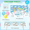 Pikkukuva 6 / 6: Sanrio-syntymäpäiväkoristeet, Kanelikoira-syntymäpäiväjuhlakoristeet, Sanrio-syntymäpäiväballonit Flerfärgad