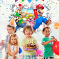 Pikkukuva 4 / 6: Mario-Seinätarrat, Mario Bros -seinäkoristeet, syntymäpäiväjuhlakoristeet, juhlapohjat Flerfärgad