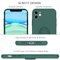 Miniatyrbild 8 av 8: iPhone 11 - Välj Färg Silikonskal Stötdämpande med Ringhållare Blue Blå Blue Blå