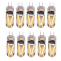 10 st/förpackning Varmvit Höglysande AC/DC 12V 1.5W G4 LED-lampa