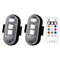 Miniatyrbild 1 av 4: Färger LED Strobe Lights Flygplan Ljus 2PCS 2ST-WELLNGS 2Pcs 2Pcs