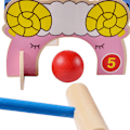 Miniatyrbild 2 av 7: Barn Krocket Set Djungel Djur Krocket Spel Set Klassisk