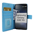 Miniatyrbild 7 av 8: New Standcase Wallet Samsung Galaxy A42 5G (Svart) Brun Brun