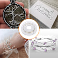 Miniatyrbild 3 av 5: Nagelkonst Koppartråd Dekorationslinje DIY Design 3D Spets Metall Smycken Manikyr Silver