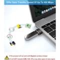 Miniatyrbillede 3 af 5: 4-pak USB til USB-C Adapter, Type-C Han til A Han Biloplader Konverter til Ny iPhone 16 Pro Max Plus 15 14 13