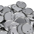 Miniatyrbild 5 av 8: Material för knapptillverkning, tomt knapptillverkningskit, gör-det-själv-märkeskomponenter, metallskal, knappdelar, klar film för kreativa presentprojekt
