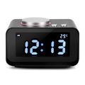 Miniatyrbild 8 av 8: Digital LCD-väckarklocka FM-radio med högtalarfunktion + Dubbel
