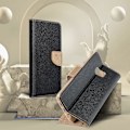 Miniatyrbild 4 av 8: Redmi 9A/9AT Plånboksfodral Fancy Eco Läder - Svart/- Guld