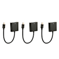 Miniatyrbild 6 av 7: 3st Mini DP till VGA Adapter 1900x1200 60Hz Stabil Överföring Plug and Play Mini DisplayPort till VGA Adapter för PC