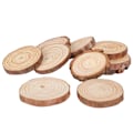 Miniatyrbild 8 av 8: Naturliga träskivor, oavslutade träcirklar rustikt trä med bark solida stockskivor hantverk träkit för DIY hantverk julgransprydnader, förslipade