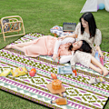 Miniatyrbild 4 av 5: Picknickfiltar, Boho Picknickmatta Vattentät Vikbar, Extra Stor Tjock, Sandtät Överdimensionerad Utomhusmatta, för Fester, Camping, Park, Resor, Style 3
