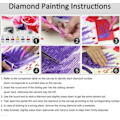 Miniatyrbild 3 av 5: 5D Diamond Painting Landskap- 4 modell Model 2 Röd PU Läder 12 kort
