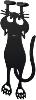 Miniatyrbillede 1 af 3: Bogmærke Nysgerrig Kat Farve Sort Kat Formet 12cm Plastik/Nylon