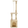 Miniatyrbild 2 av 7: vidaXL Katt Klösträd med klöspelare i sisal 109 cm beige Beige