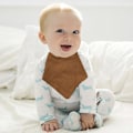 Miniatyrbild 4 av 5: Musslin Haklappar för Bebisar, Mjuka Triangulära Baby Bandana Dregelhaklappar för Pojkar och Flickor, Enfärgade Haklappar för Dreglande och Tandsprickning Style 3