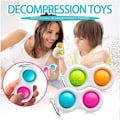 Miniatyrbild 2 av 8: Pop It Finger CE Godkänd Sensory Simpl Dimpl - Key Ring