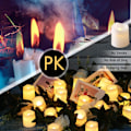 Miniatyrbild 6 av 7: Flimrande flamlös LED-ljus, batteridriven, 200+ timmar