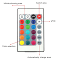 Miniatyrbild 8 av 8: Fyrbladig Bluetooth Musik Ljus LED Färgglad Högtalare Fällbar
