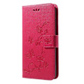 Miniatyrbild 4 av 6: Butterfly läder Huawei P20 Pro fodral - Rosa Rosa