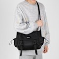 Miniatyrbild 3 av 5: Messenger Bag Stor Bok Laptop Axelväska Skola Väska Kvinnor Män
