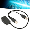 Miniatyrbild 1 av 8: Slimline SATA Laptop Adapterkabel USB till SATA Adapter för CD DVD ROM-enheter Hög kvalitet Hållbar Stabil USB-driven kabel Kompatibel med extern