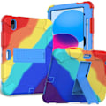 Miniatyrbild 1 av 6: iPad 10.9 2022 Skal Hybrid Shockproof Kickstand Flerfärgad