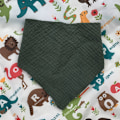 Miniatyrbild 3 av 4: Musslin Haklappar för Bebisar, Mjuka Triangulära Baby Bandana Dregelhaklappar för Pojkar och Flickor, Enfärgade Haklappar för Dreglande och Tandsprickning Style 2