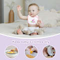 Miniatyrbild 3 av 5: Bebis Haklappar Mjuka Absorberande Ekologisk Bomull Saran Wrap Dregelhaklappar Set (0-36 månader för baby pojke, baby flicka, nyfödd) Style 3