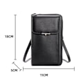 Miniatyrbild 2 av 5: Liten läder crossbody väska för kvinnor, lätt crossover
