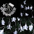 Miniatyrbild 4 av 8: 10 LED-stjärnklämma Ljus Dekorativ Lampa Sträng för Sovrum Bröllopsceremoni Middagsfest (Vit)