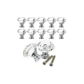 Kampanj 10 st 30 mm Glas Skåps Knoppar Kristall Diamanter