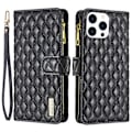 Miniatyrbild 1 av 6: iPhone 16 Pro Max Fodral Diamond Multifunktionell Svart