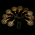 Miniatyrbild 4 av 8: 178cm 10LED Akryl Disk LED Ljus Lampsträng för Fest Högtidsdekoration Snöflinga