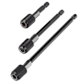 Miniatyrbild 7 av 7: Magnetisk Borrförlängare Snabbkopplings Skruvmejsel Bitshållare Sexkantsskaft Förlängningschuck Adapter Set Snabbväxlings Bitshållare Hållbart Krom Vanadin