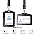 Miniatyrbild 3 av 5: 2-pack läder ID-korthållare, vertikal/transversal ID
