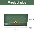 Miniatyrbild 2 av 5: Slim tunn PU-läder kreditkortshållare Bifold Clutch Wallets