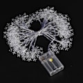 Miniatyrbild 3 av 8: Batteridrivna LED-slingor Ejoyous 6m 19ft 40 snöformade LED-lampor Fe Dekorativ Li