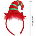 Miniatyrbild 2 av 6: 2 Pieces Christmas Headbands,Multicolored Elf Hat Headband with