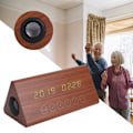 Miniatyrbild 6 av 8: Träväckarklocka Bluetooth Trä Högtalare Temperatur/Tid