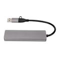 Miniatyrbild 5 av 7: USB C Hub 6 i 1 USB3.0 3xUSB Portar 5Gbps Överföring Avancerat Chipset Portabel Dockningsstation för Hemmakontor Resor