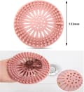 Miniatyrbillede 2 af 5: Silikone hårfilter, 4 stk. vaskesi silikone afløbsfilter