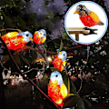 Miniatyrbild 2 av 6: Vattentät 5 LED Akryl Fågel Ljus String Solar Fe Lampa