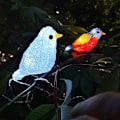 Miniatyrbild 5 av 6: Vattentät 5 LED Akryl Fågel Ljus String Solar Fe Lampa