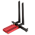 Miniatyrbild 2 av 7: AX5400 WiFi 6E PCIe Nätverkskort för PC, Bluetooth 5.2 AX210 Modul Inuti WPA3 Avancerad Säkerhet 802.11axacban WiFi 6 Tekniker Snabb Värme