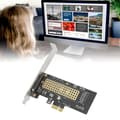 PCIe-adapter för M.2 NVMe SSD, kylfläns i aluminium, stöder operativsystemkompatibilitet, för oöverträffade dataöverföringshastigheter