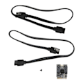 Miniatyrbild 1 av 7: M.2 till 2 Port SATA3.0 Expansionskort 6Gbps JMB582 Chip PCB M.2 till 2 Port SATA3.0 Adapter för Dator