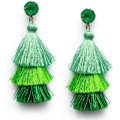 Miniatyrbild 1 av 3: Colorful Layered Tassel Earrings Bohemian Tiered Tassel Stud