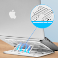 Miniatyrbild 3 av 5: Justerbart roterande laptopstativ för skrivbord, bärbart och
