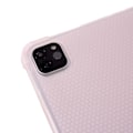 Miniatyrbild 5 av 5: iPad Pro 11 (2018/2020/2021) - Tri-Fold Läder Fodral Pennhållare - Ljus Rosa Ljus Rosa