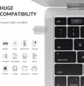 Miniatyrbilde 5 av 5: USB C til USB 3.0 OTG 10 Gbps oppgraderingsadapter (4-pakning), USB Type C
